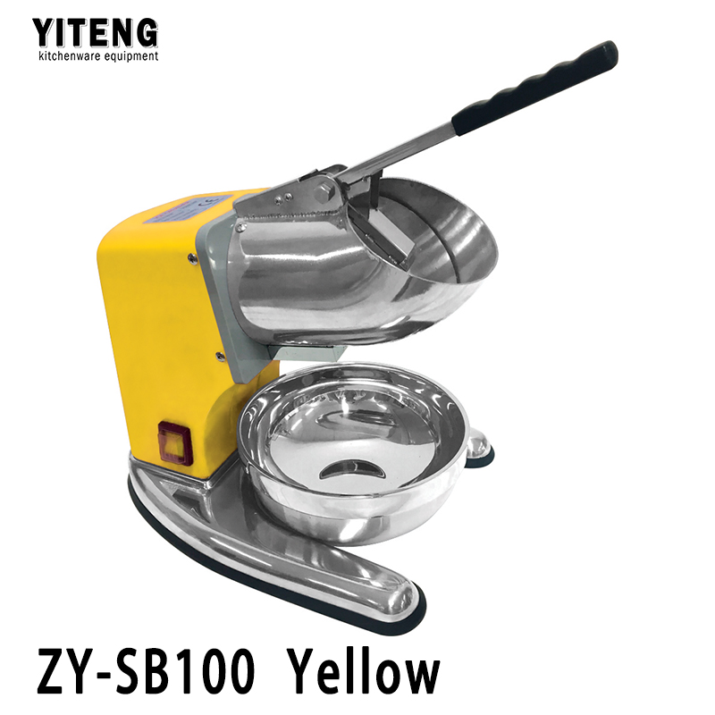 Good stuff bottom price all stainless steel commercial electric ice crusher ZY-SB100 Yellow / 1