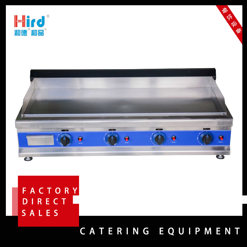 Hird HGT-600D efficient high quality Dual control Counter Top Gas Griddle / 3