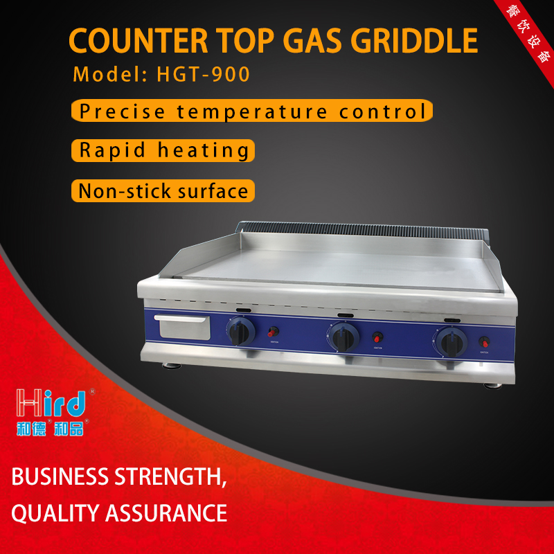 Hird HGT-900 Easy to clean large area Counter Top Gas Griddle / 2