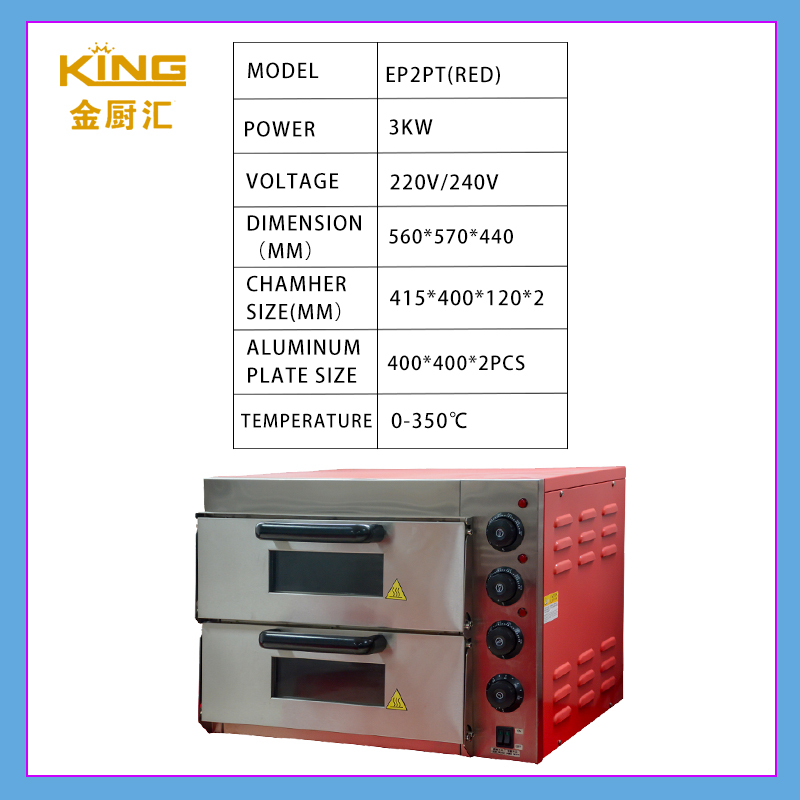 Baking Star Hot Selling Model Baking equipment EP series Oven EP2PT red / 3