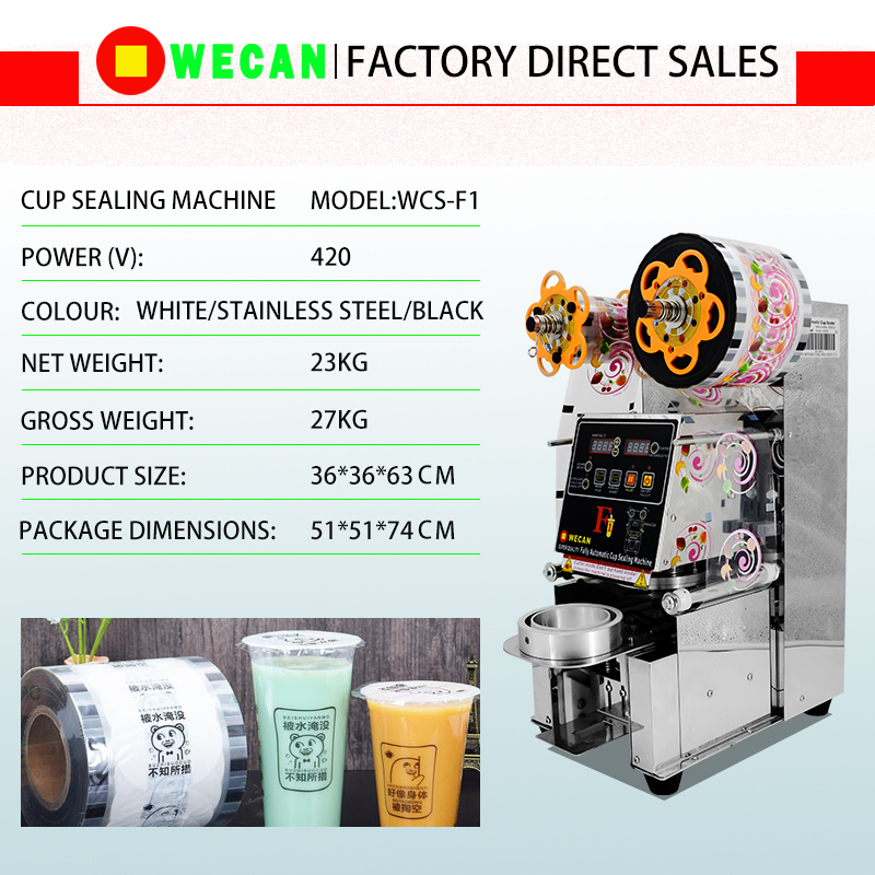 Full stainless steel Desktop automatic sealing machine / lunch box sealing machine caliber 95mm / 3