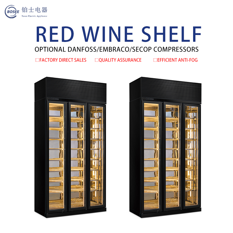 High grade Red wine shelf Black titanium material Beautiful  HJG-1500A / 2