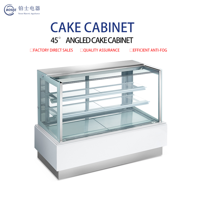 High-grade display cabinet marble material 45 degree angled cake cabinet  SFG-1200A / 2