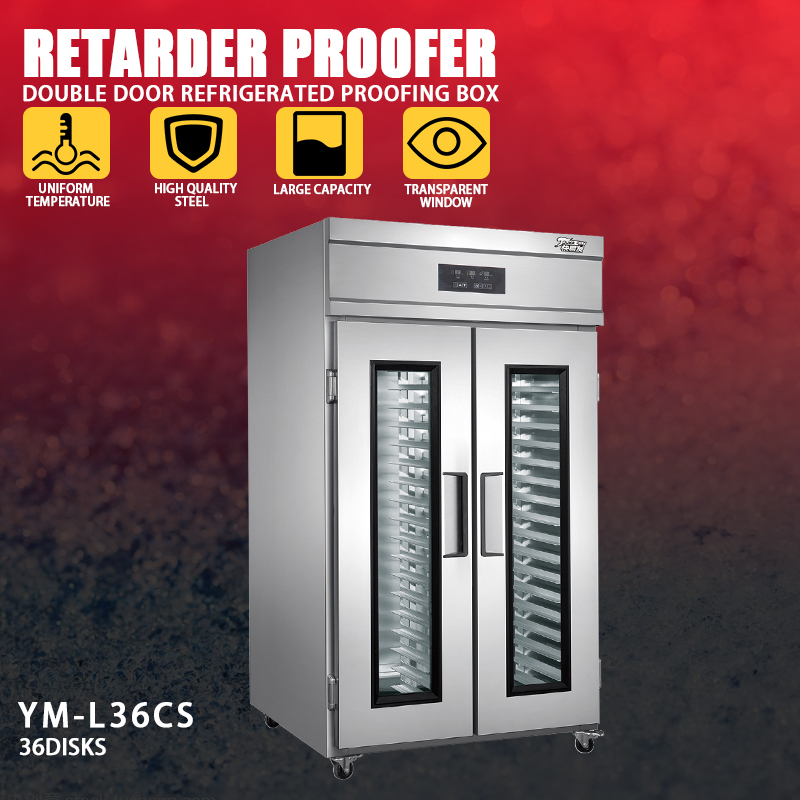 Stainless steel machine Energy efficient Retarder Proofer Double door  refrigeration YM-L36CS / 3