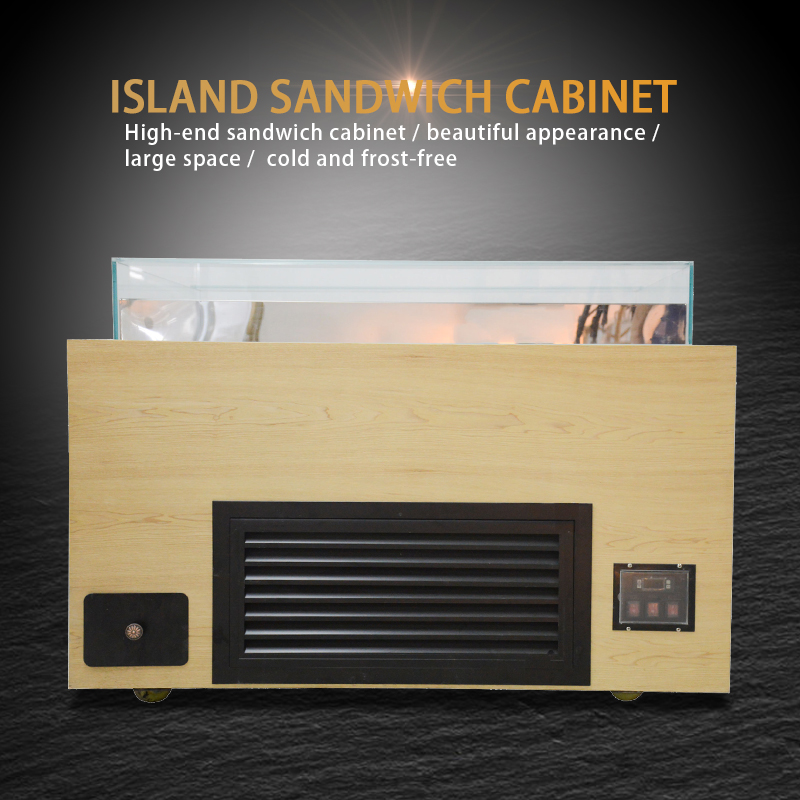 GoldBoair SL-120 Open, large capacity, energy efficient Island Sandwich Showcase / 3