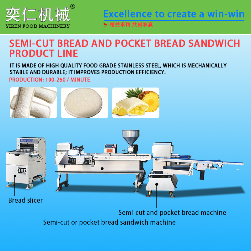 Multifunctional pocket bread production line / 2