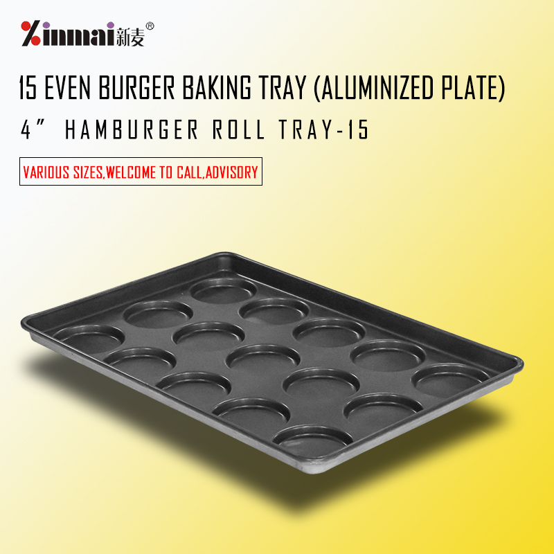 Multi-connected baking tray 15 even burger baking tray Continuous mode XMB10010(PTFE) / 2