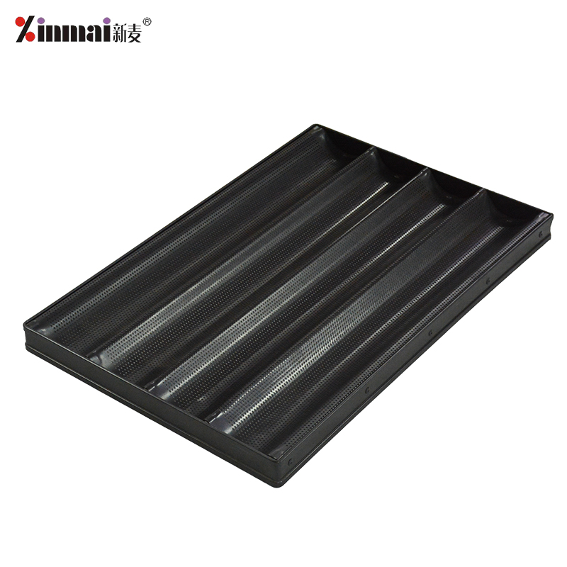 Aluminum alloy non-stick 4-slot French baking tray French baking tray / baking tray XMF20010 / 1