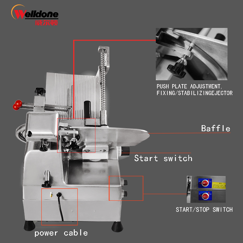 10 seconds Fully automatic slicer Meat slicer WED-B250A-1Meat processing machinery / 3