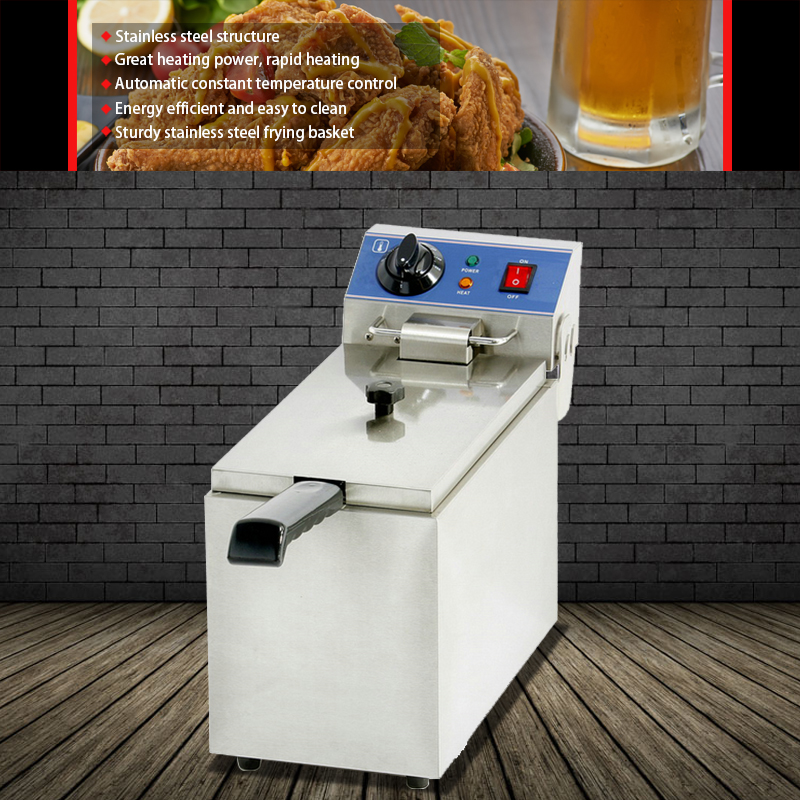 Gainco Stainless steel energy saving Electric Fryer for fried chicken EF-081 / 3