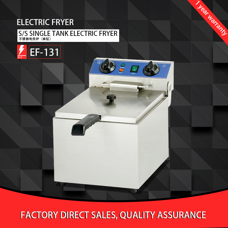 S/S Single tank Electric fryer EF-131 / 2