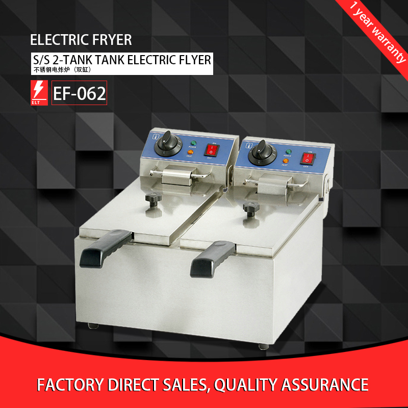 Fryer S/S 2-Tank Tank electric flyer EF-062 / 2