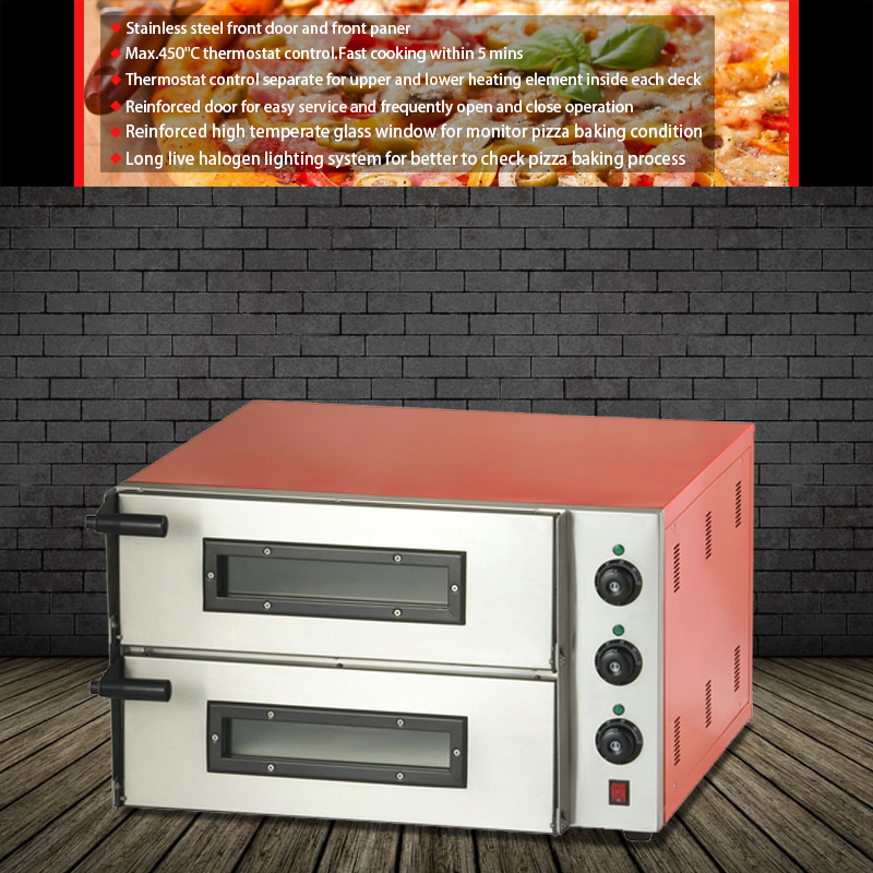 Gainco EPZ-2 Factory price energy saving Electric PIZZA Oven used to PIZZA / 3