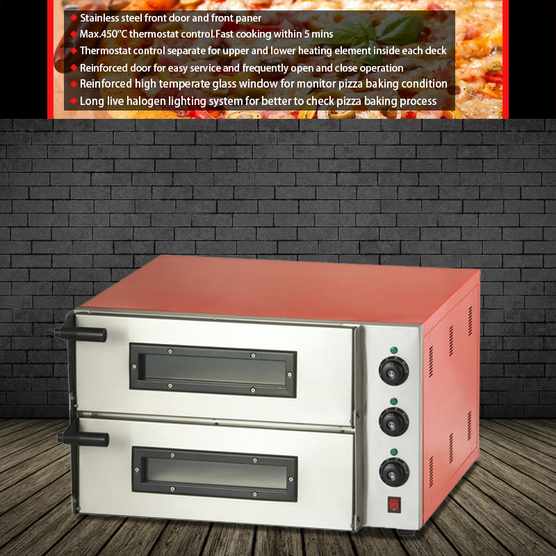 Gainco EPZ-218 Factory price energy saving Electric PIZZA Oven used to PIZZA / 3