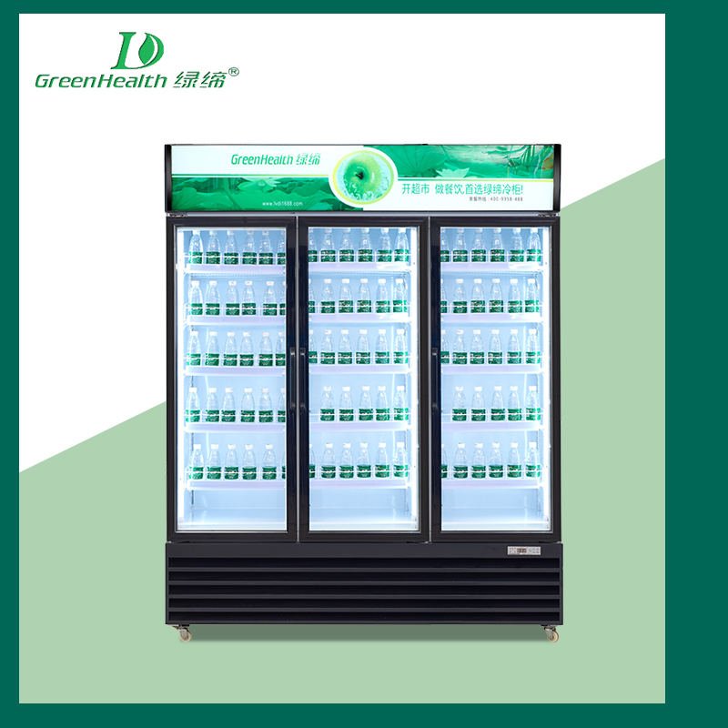 Upringht Fridge Freezer Series Black Upright chiller Refrigerated glass cabinet  LG-1630X / 3