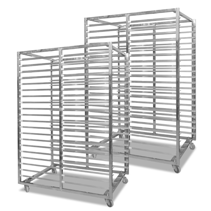 16 layers 32 trays stainless steel dehydrator machine trolley vegetable fruit dryer trolley / 2