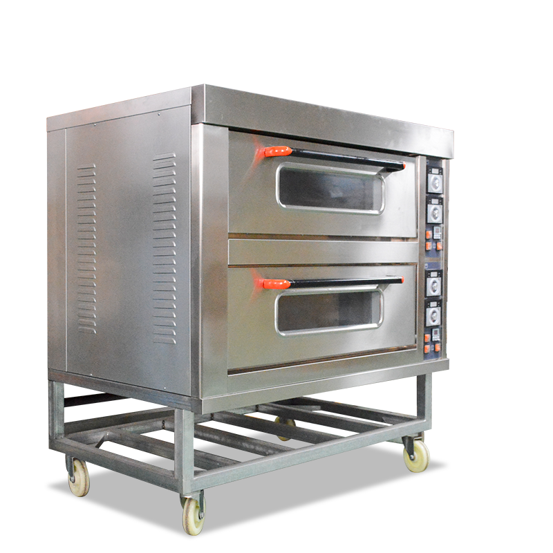 Industrial Commercial, 2 Deck 4 Trays Toast Bread Deck Oven Electricity Pizza Oven / 2