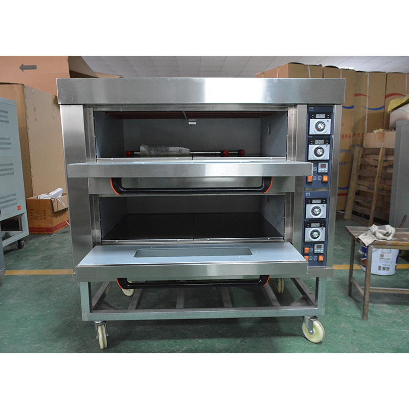 Industrial Commercial, 2 Deck 4 Trays Toast Bread Deck Oven Electricity Pizza Oven / 6