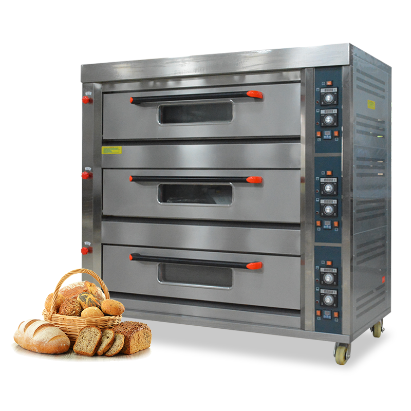 gas deck oven 3 layers 9 trays Snack Machine Baking Machine / 1