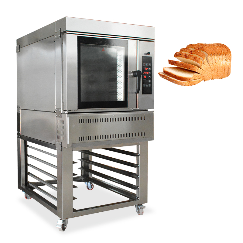 5 tray industrial Croissant toast convection oven gas with steam bakery commercial / 1