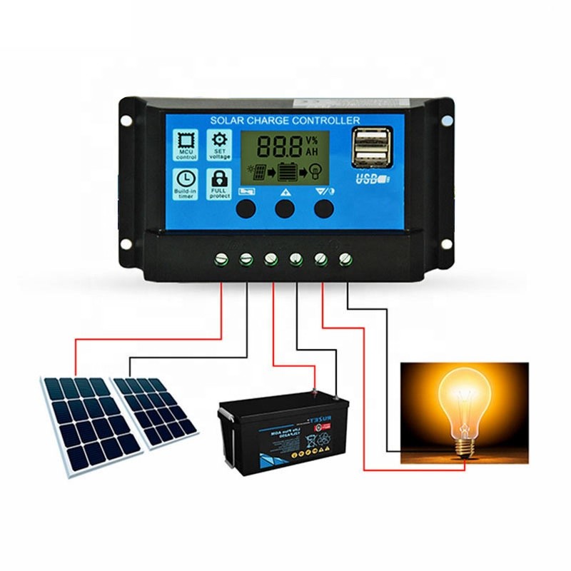 Solar Controller circuit protection Automatic Identification Lithium iron phosphate battery lead acid PV modules / 6