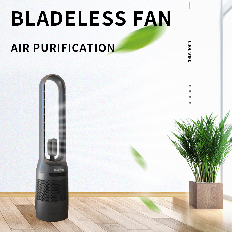 Bladeless fan Mute the air conditioner Spray cooling Summer fan Without the leaves Floor electric fan / 4