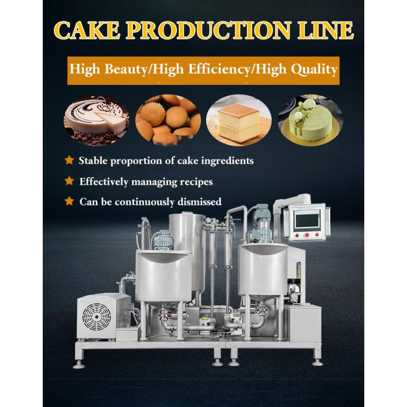 Commercial Industrial Automatic Honey Chiffon Sponge Cake Pound Equipment French Sponge Making Machine Production Line / 2