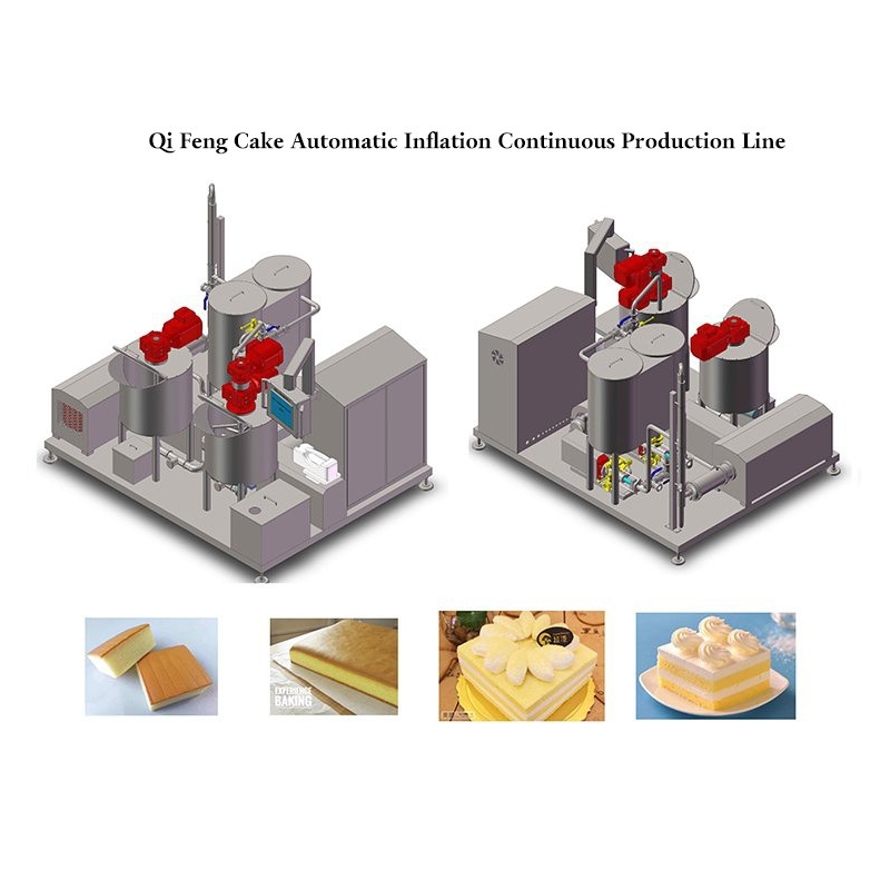 Commercial Industrial Automatic Honey Chiffon Sponge Cake Pound Equipment French Sponge Making Machine Production Line / 4