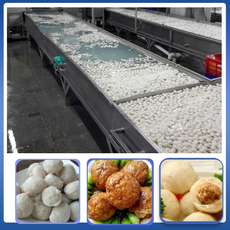 Stainless steel automatic meatball forming machine cuttlefish ball production line / 3