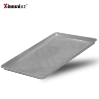 Aluminum alloy baking trays for food processing plants, customized punched trays, anodized non-stick bread trays